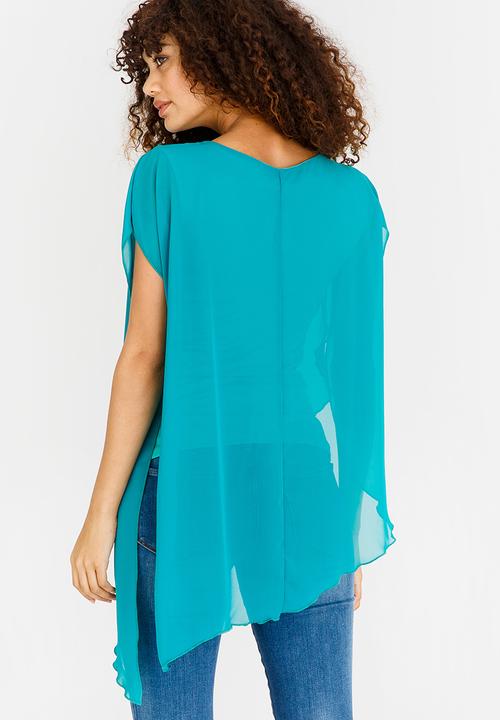 edit - Double Layer Blouse Green