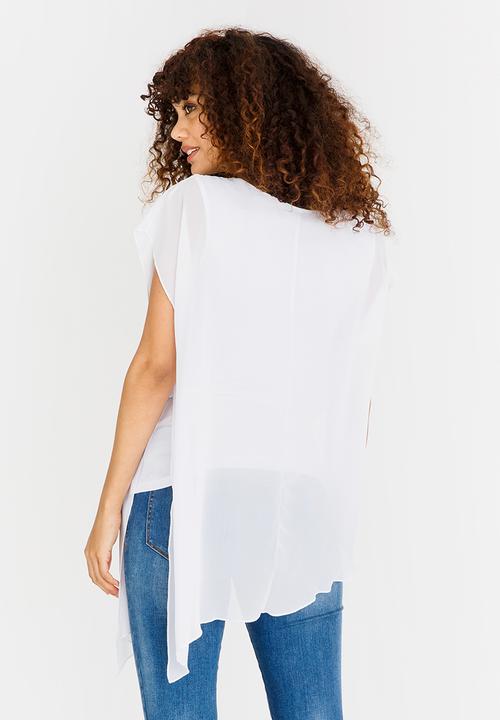 edit - Double Layer Blouse White