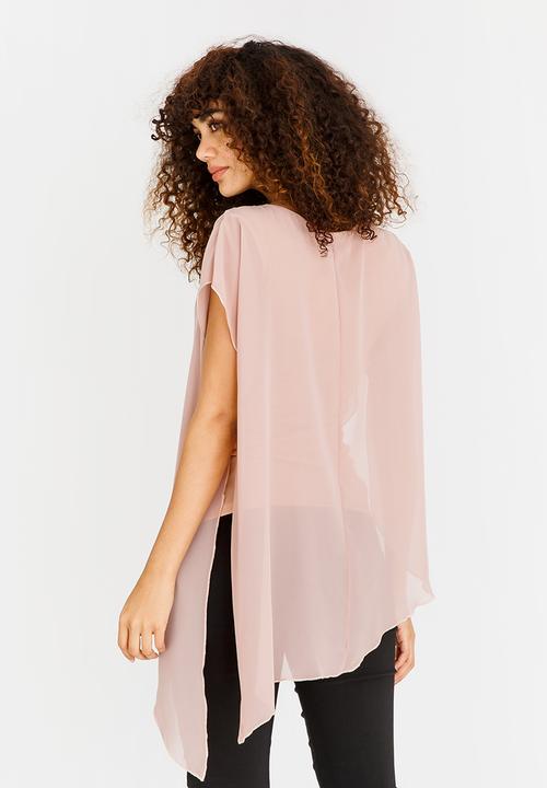 edit - Double Layer Blouse Pale Pink