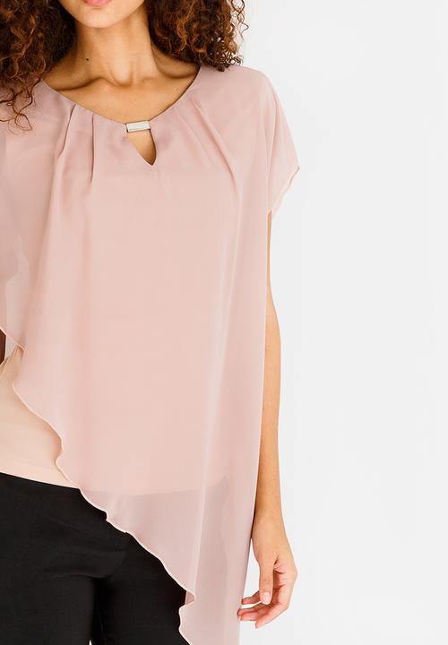 edit - Double Layer Blouse Pale Pink