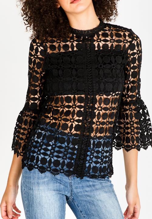 cath.nic - Lace Top Black