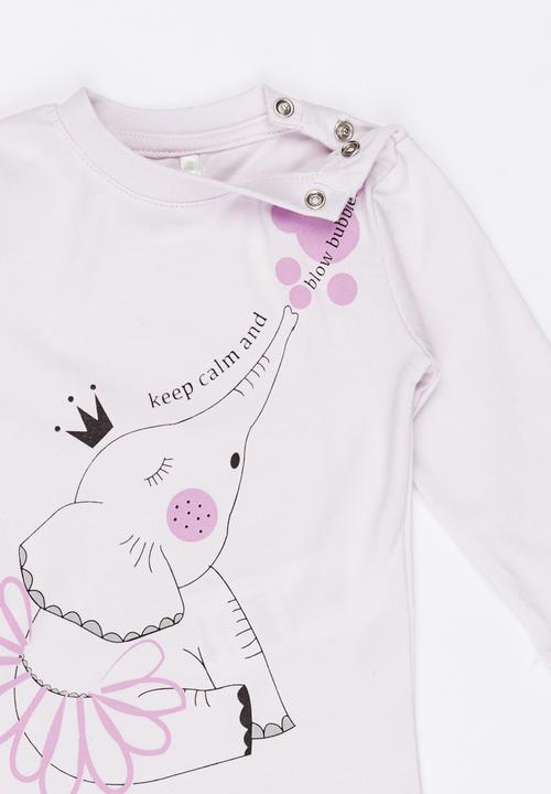 Soobe - Girls Printed Long Sleeve Tee Pale Purple