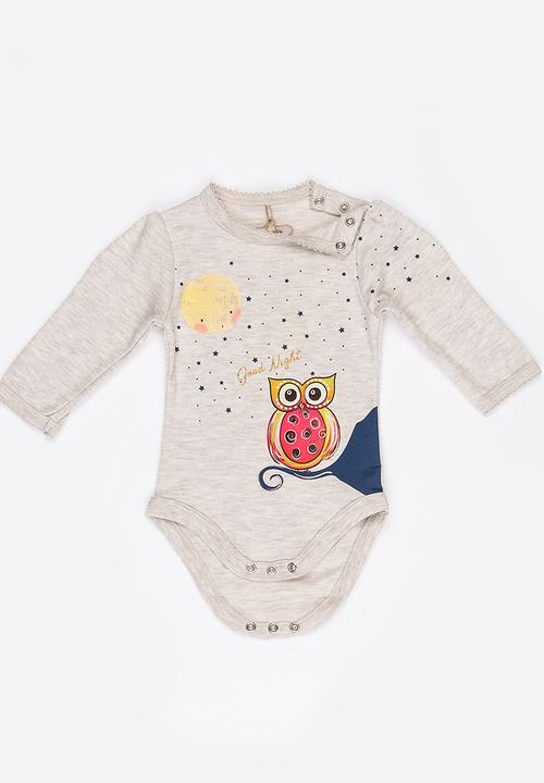 Soobe - Girls Printed Bodysuit Beige