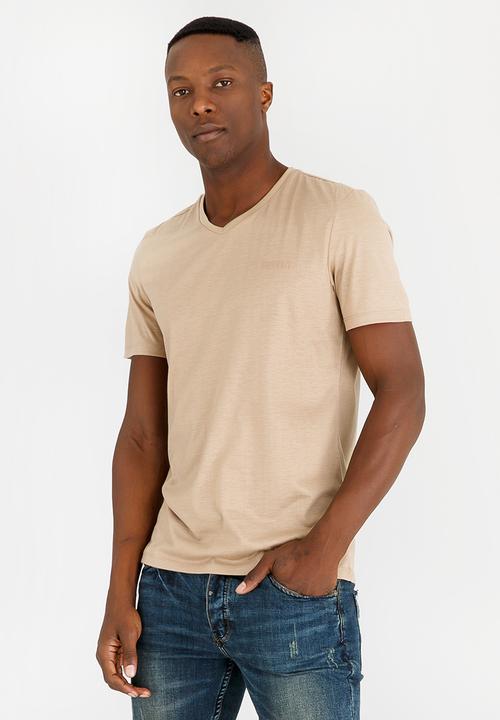 SOVIET - M Davies Velvet Tshirt Camel