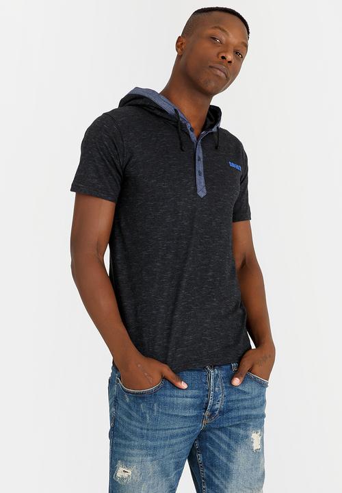 SOVIET - Madrid Hooded Tee Charcoal