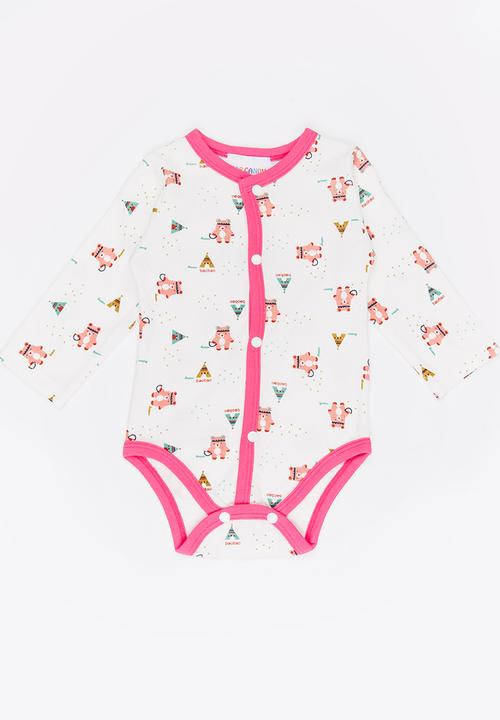 Pop Candy - Teddy bear print bodysuit - multi