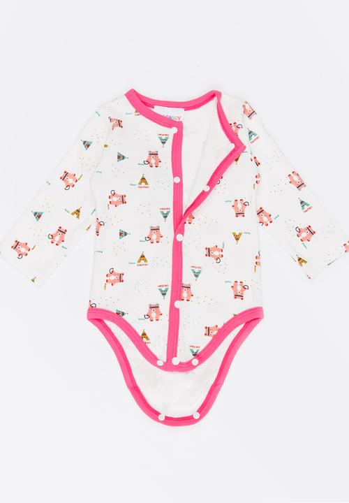 Pop Candy - Teddy bear print bodysuit - multi