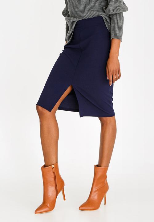 STYLE REPUBLIC - Basic Bodycon Skirt Navy