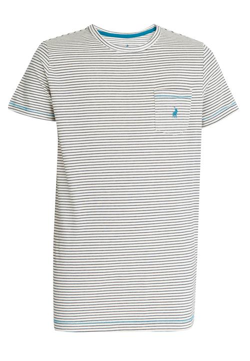 POLO - Classic Fine Stripe Tee Milk