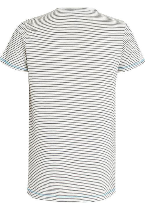 POLO - Classic Fine Stripe Tee Milk