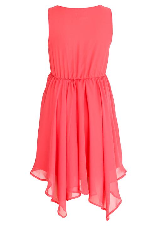 Rebel Republic - Hanky Hem Dress Coral