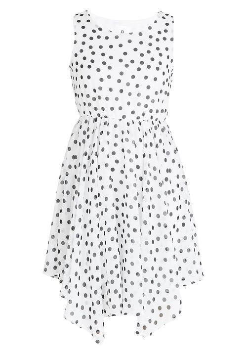 Rebel Republic - Hanky Hem Dress White