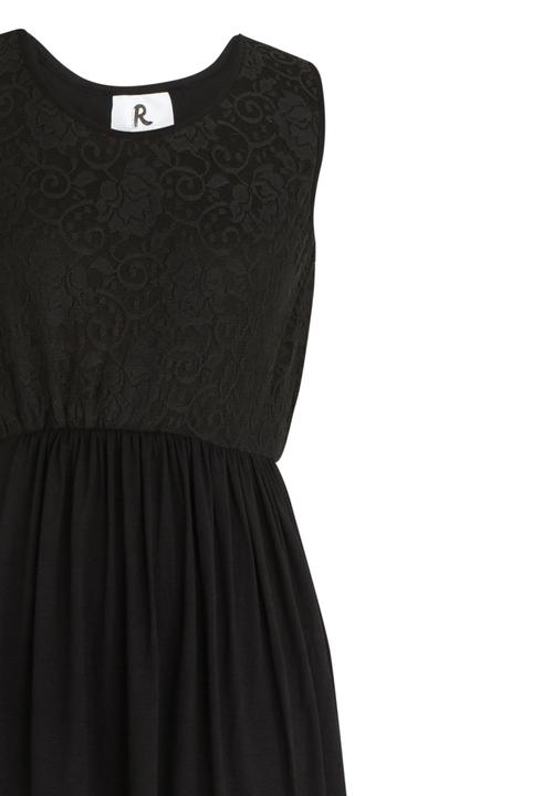 Rebel Republic - Hi-Low Dress with Lace Bodice Black