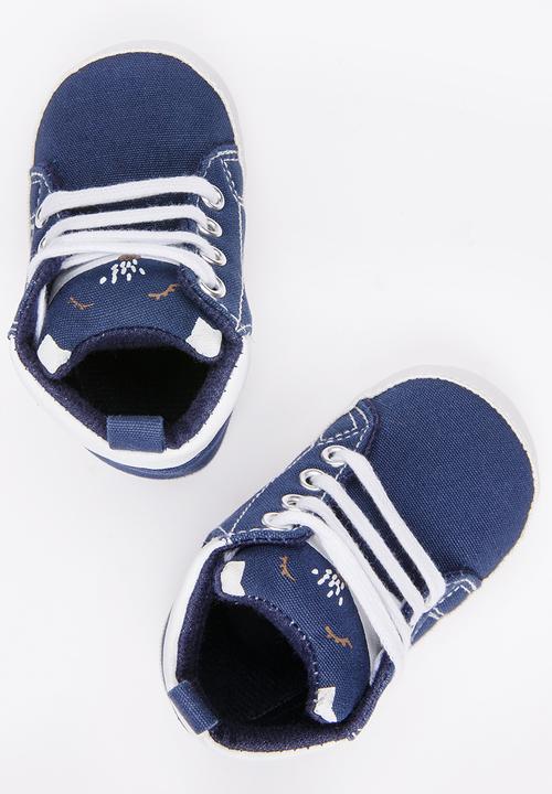 Pop Candy - Boys High Top Sneaker Navy