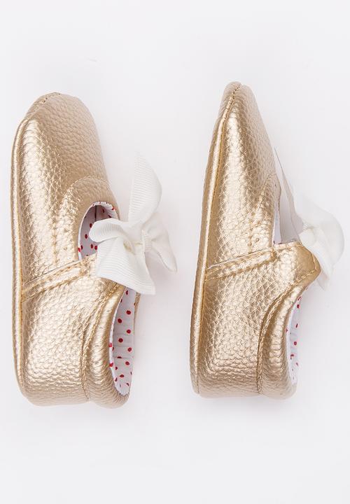 Pop Candy - Girls Bow Pump Gold