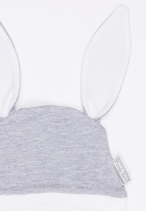 Poogy Bear - Bunny Ears Beanie Grey
