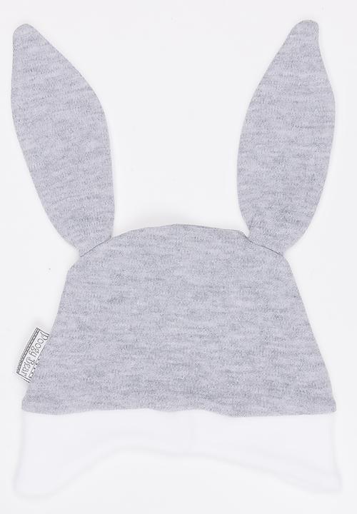 Poogy Bear - Bunny Ears Beanie Grey
