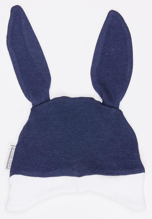 Poogy Bear - Bunny Ears Beanie Navy