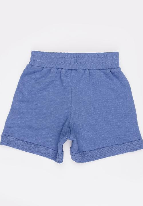 See-Saw - Knit Pull On Shorts Blue