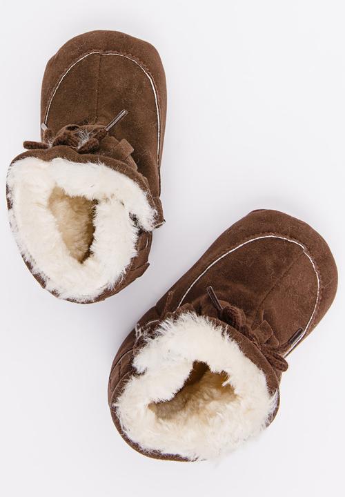Pop Candy - Fringed boot - brown