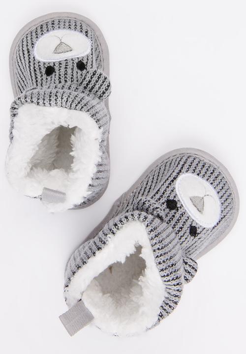Pop Candy - Girls Bear Boot Grey