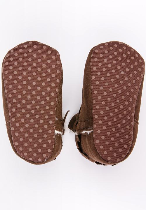 Pop Candy - Fringed boot - brown