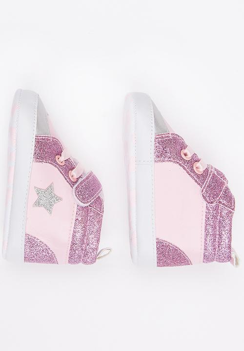 Pop Candy - Printed High Top Sneaker Mid Pink