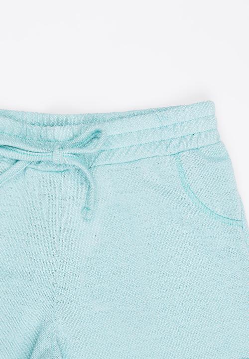 Rebel Republic - Girls Fleece Shorts Blue
