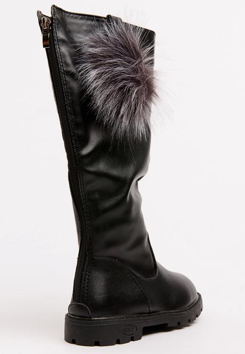 Pop Candy - Girls Knee High Boot Black