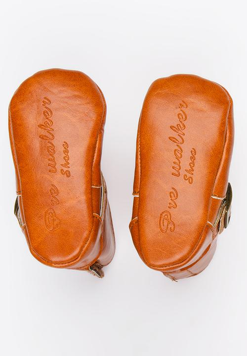 Pop Candy - Booties with buckle detail - tan