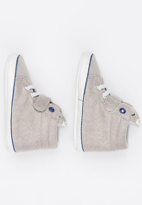 Pop Candy - High top sneaker with velcro strap closure - grey