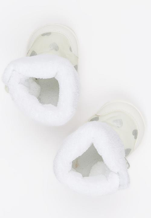 Pop Candy - Girls Bow Boots Milk