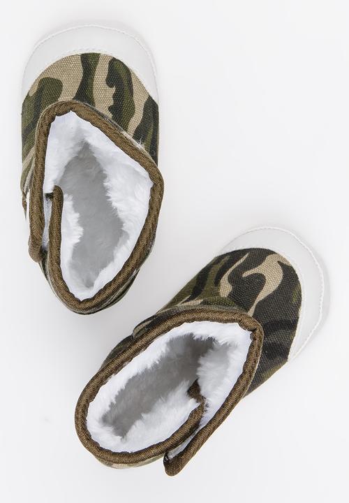 Pop Candy - Boys booties - camo  