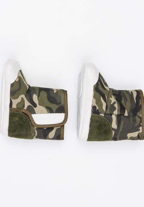 Pop Candy - Boys booties - camo  