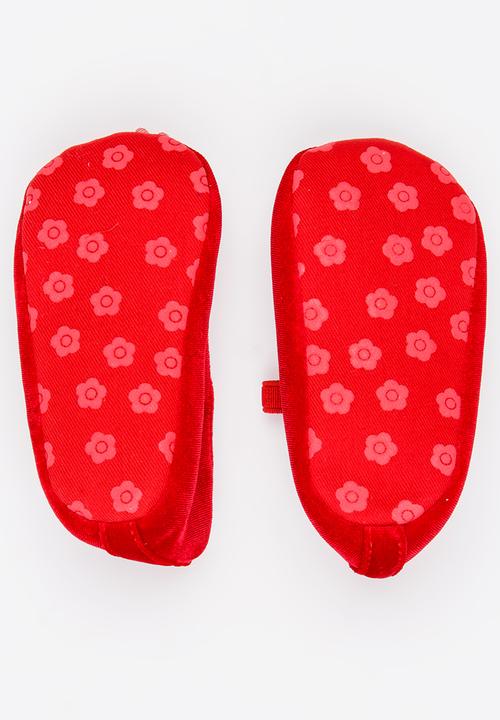 Pop Candy - Girls Flower  Pump Red