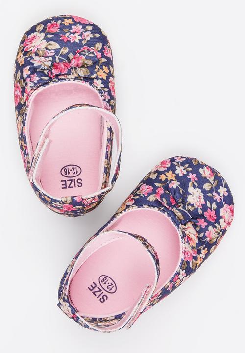 Pop Candy - Girls Floral Pump Multi-colour