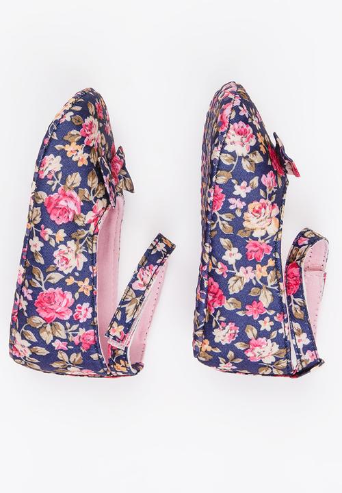 Pop Candy - Girls Floral Pump Multi-colour