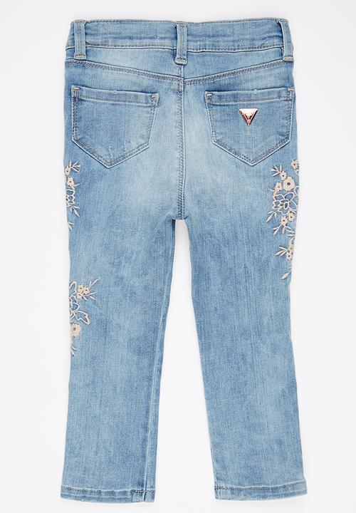 GUESS - High Waisted Skinny Pale Blue