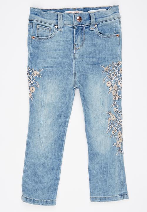 GUESS - High Waisted Skinny Pale Blue
