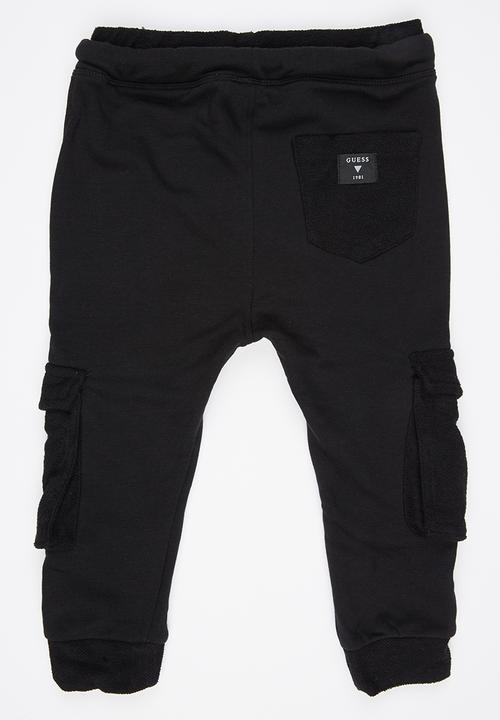 GUESS - Drop Crotch Cargo Pant Black