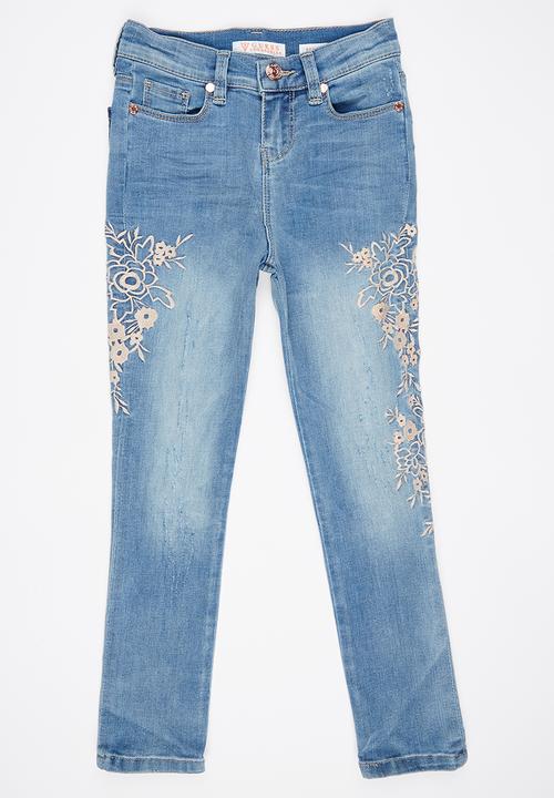 GUESS - High Waisted Skinny Pale Blue
