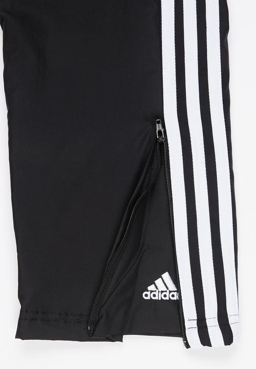 adidas Performance - Boys Woven 3 Stripe  Pant Black and White