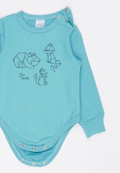 Just chillin - Girls Onesie Aqua