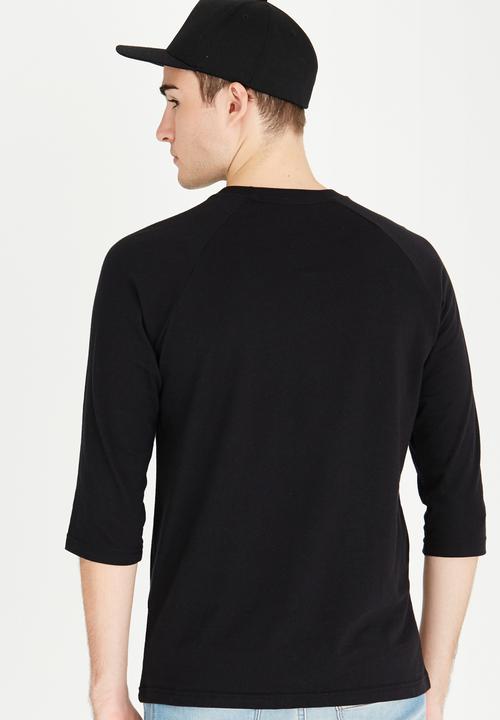 RVCA - Big RVCA Raglan T-Shirt Black