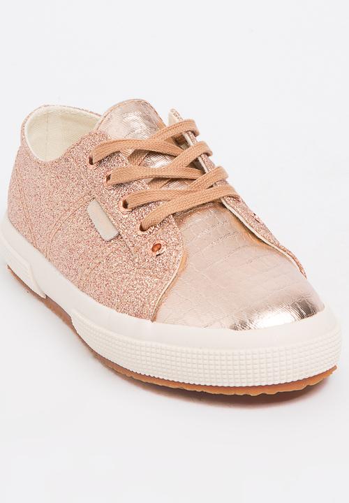 SUPERGA - Glitter Slip on Rose gold