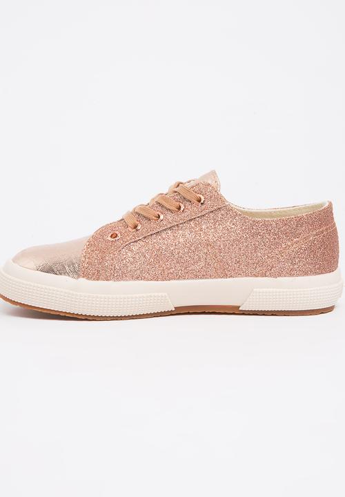 SUPERGA - Glitter Slip on Rose gold