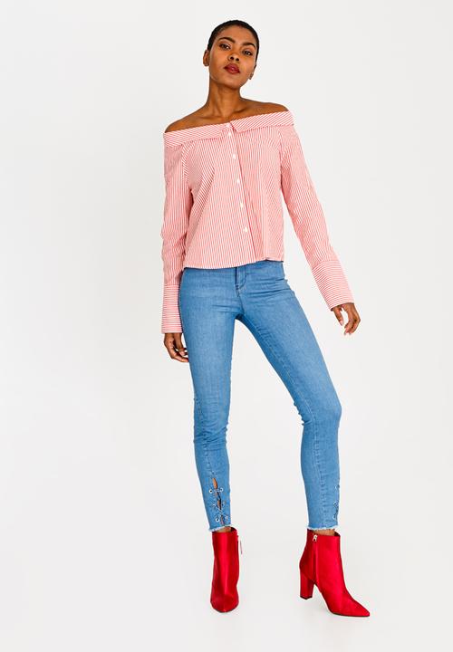 ONLY - Bambi Boxy Shirt Red