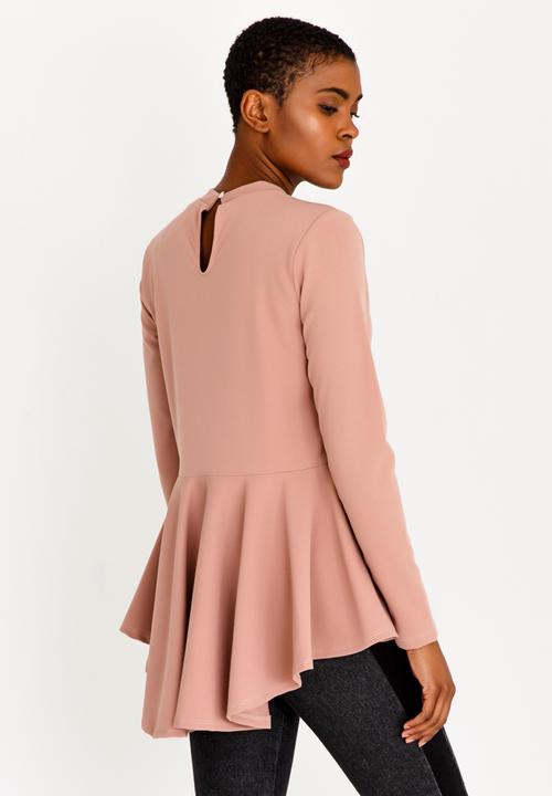 c(inch) - Peplum T-shirt Pale Pink