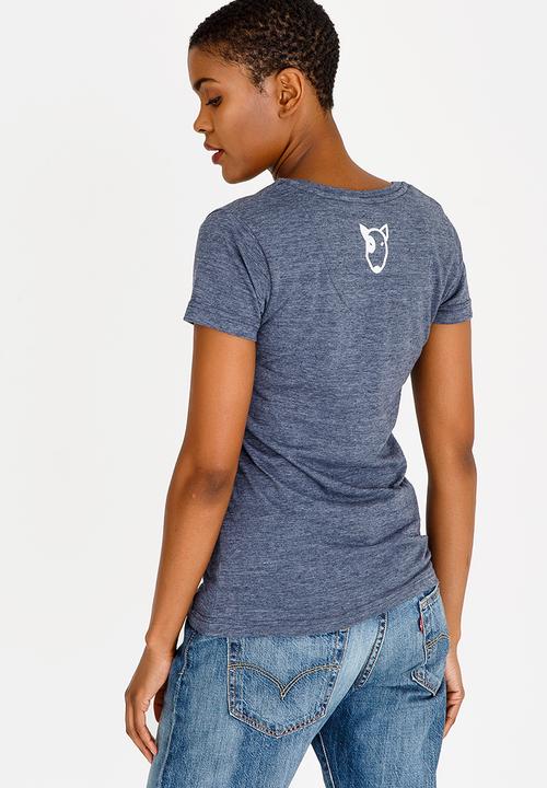 OppiKoppi - Crew Neck Melange T-shirt Navy