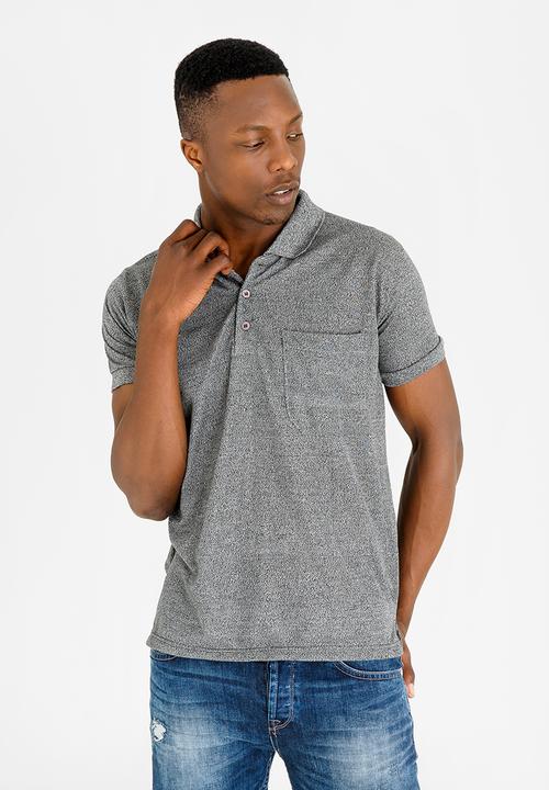 STYLE REPUBLIC - Pocket Detail Golfer Grey